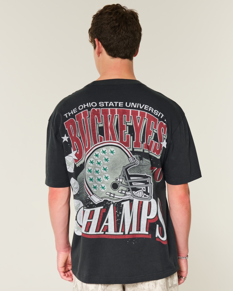 Boxy Ohio State University Graphic Tee