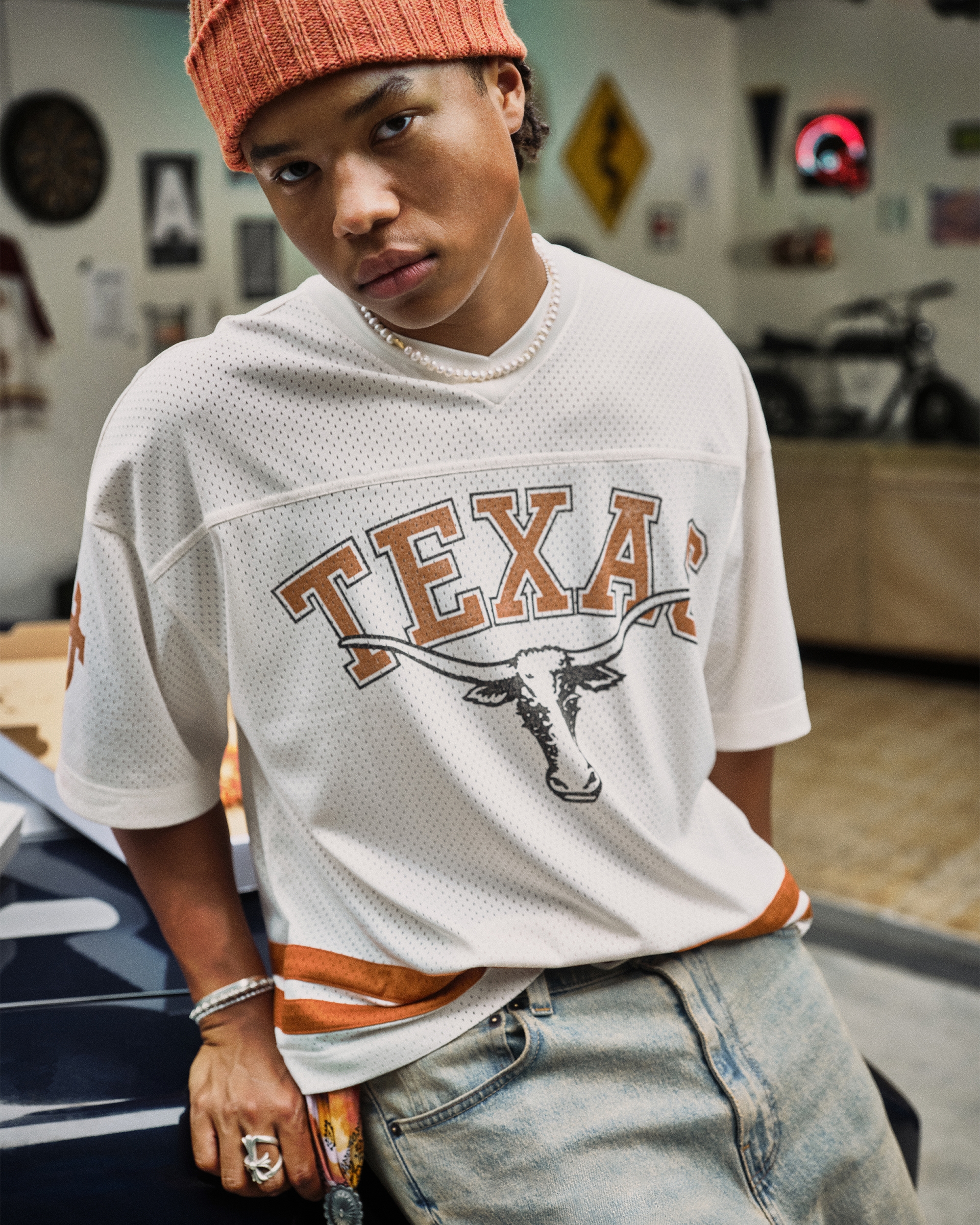 University of Texas at Austin Longhorns Graphic Football Jersey
