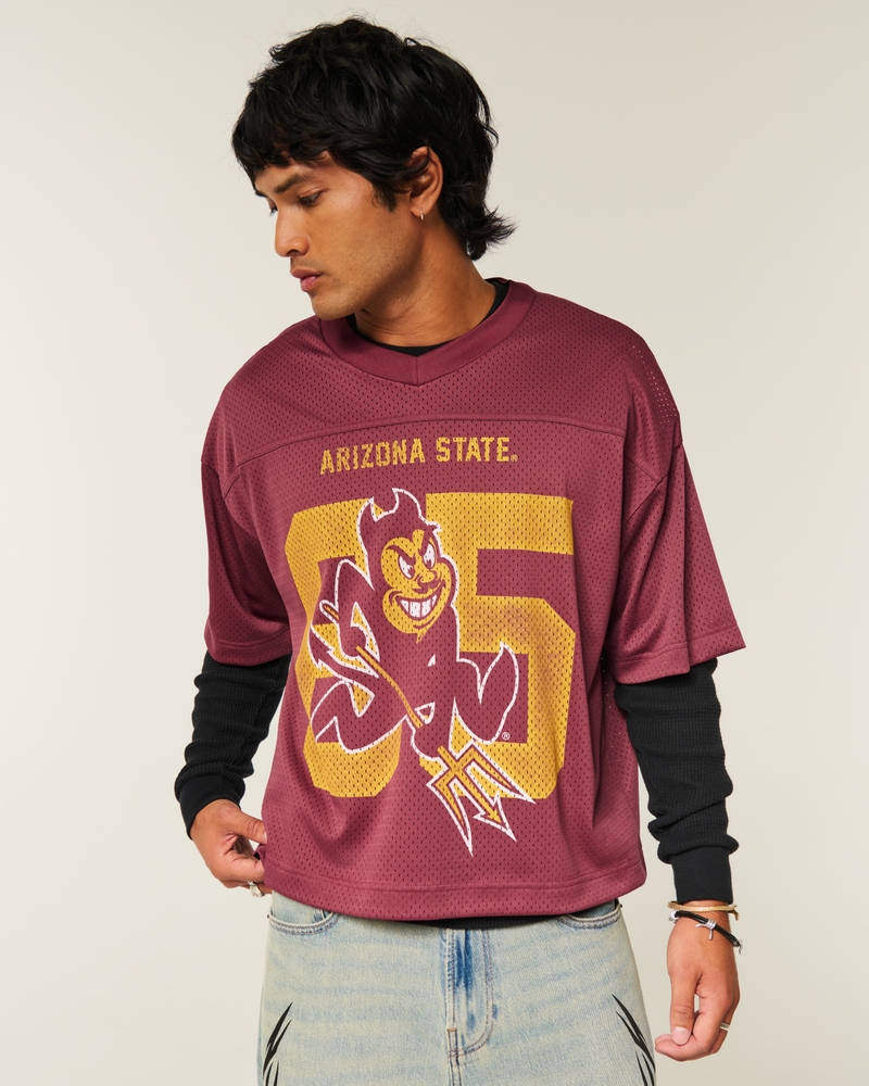 Men's Arizona State University Sun Devils Graphic Football Jersey