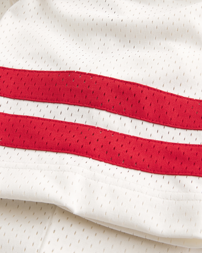 Baggy Crop Ohio State University Graphic Football Jersey