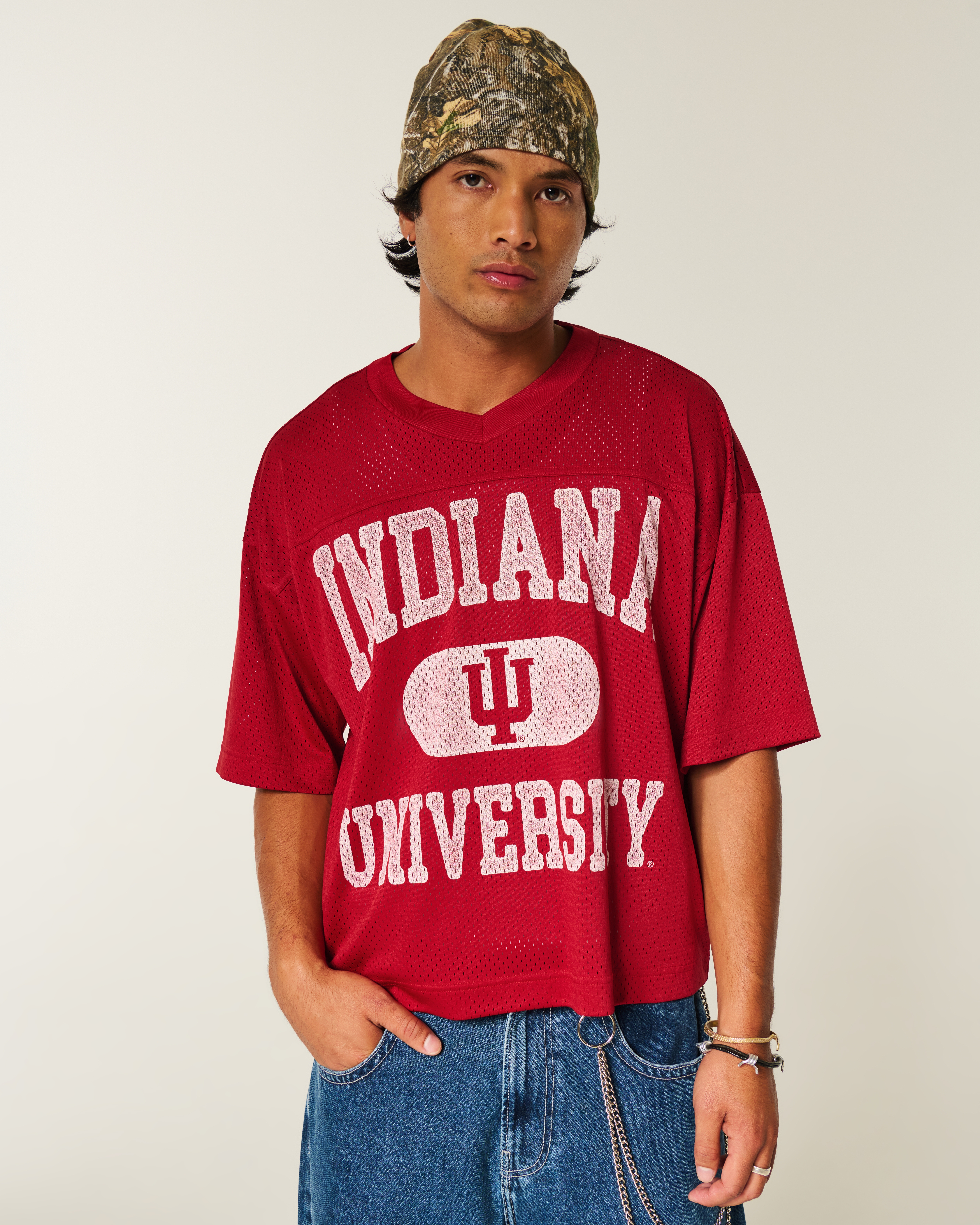 Indiana University Hoosiers Graphic Football Jersey