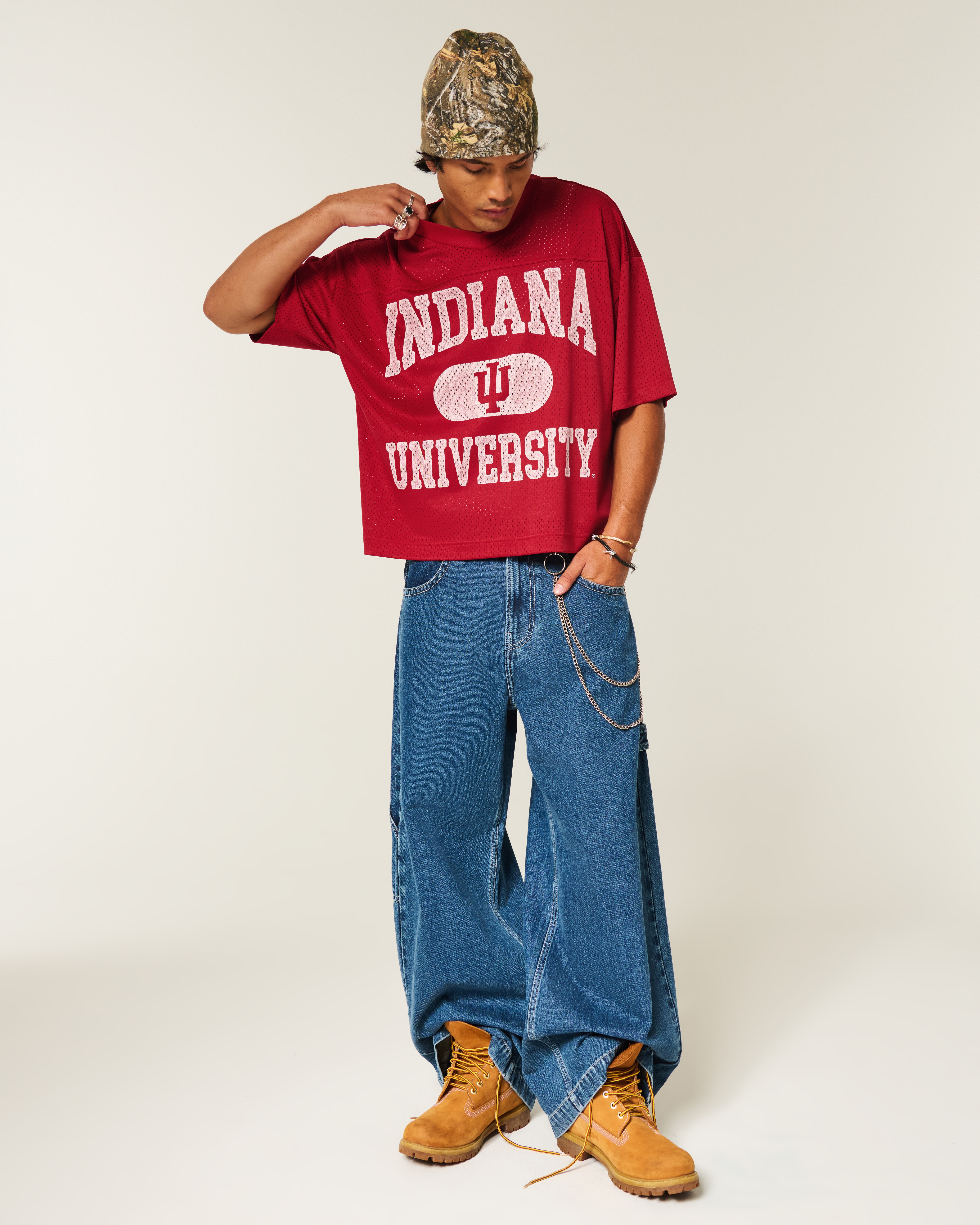 Indiana University Hoosiers Graphic Football Jersey