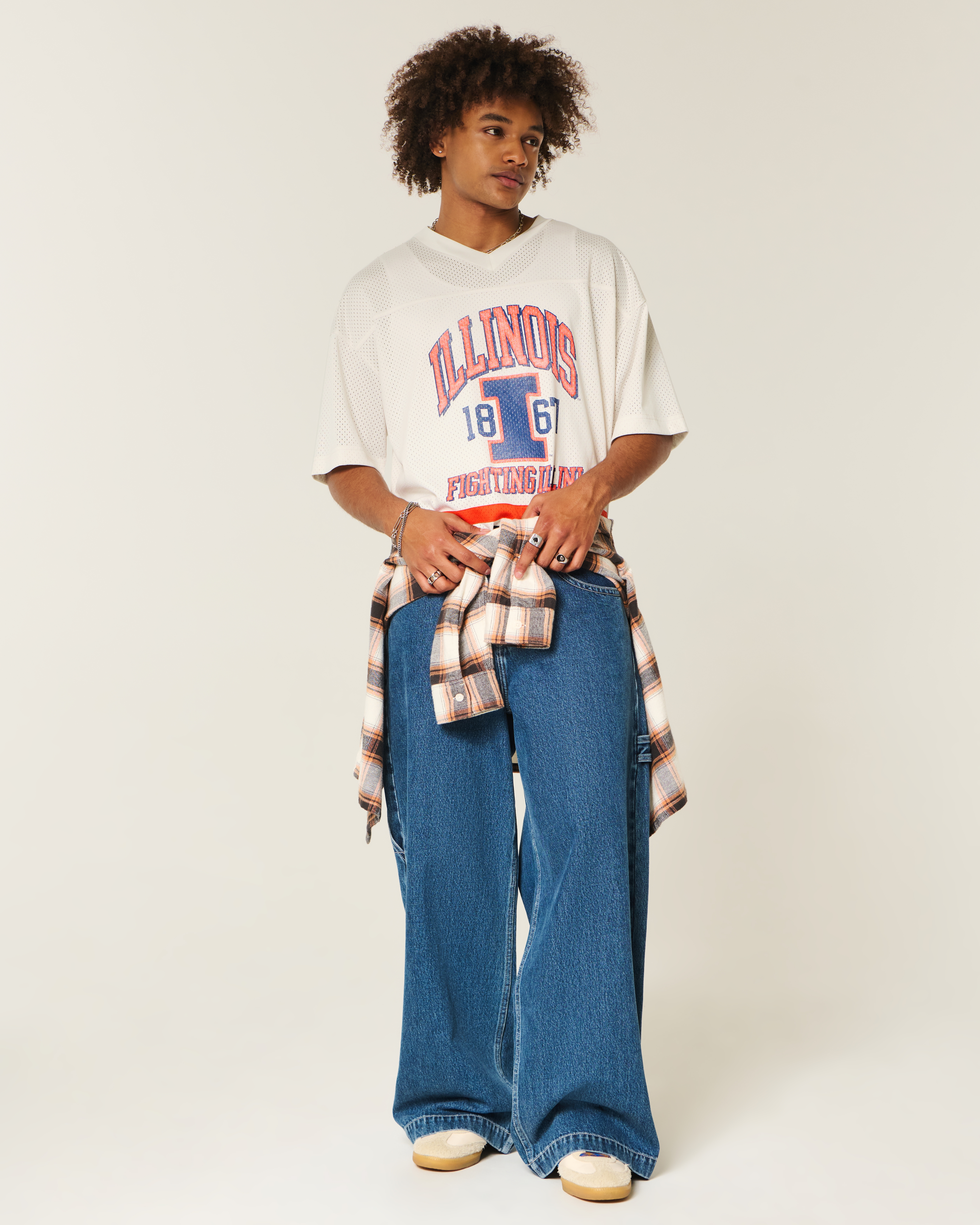 University of Illinois Fighting Illini Graphic Football Jersey