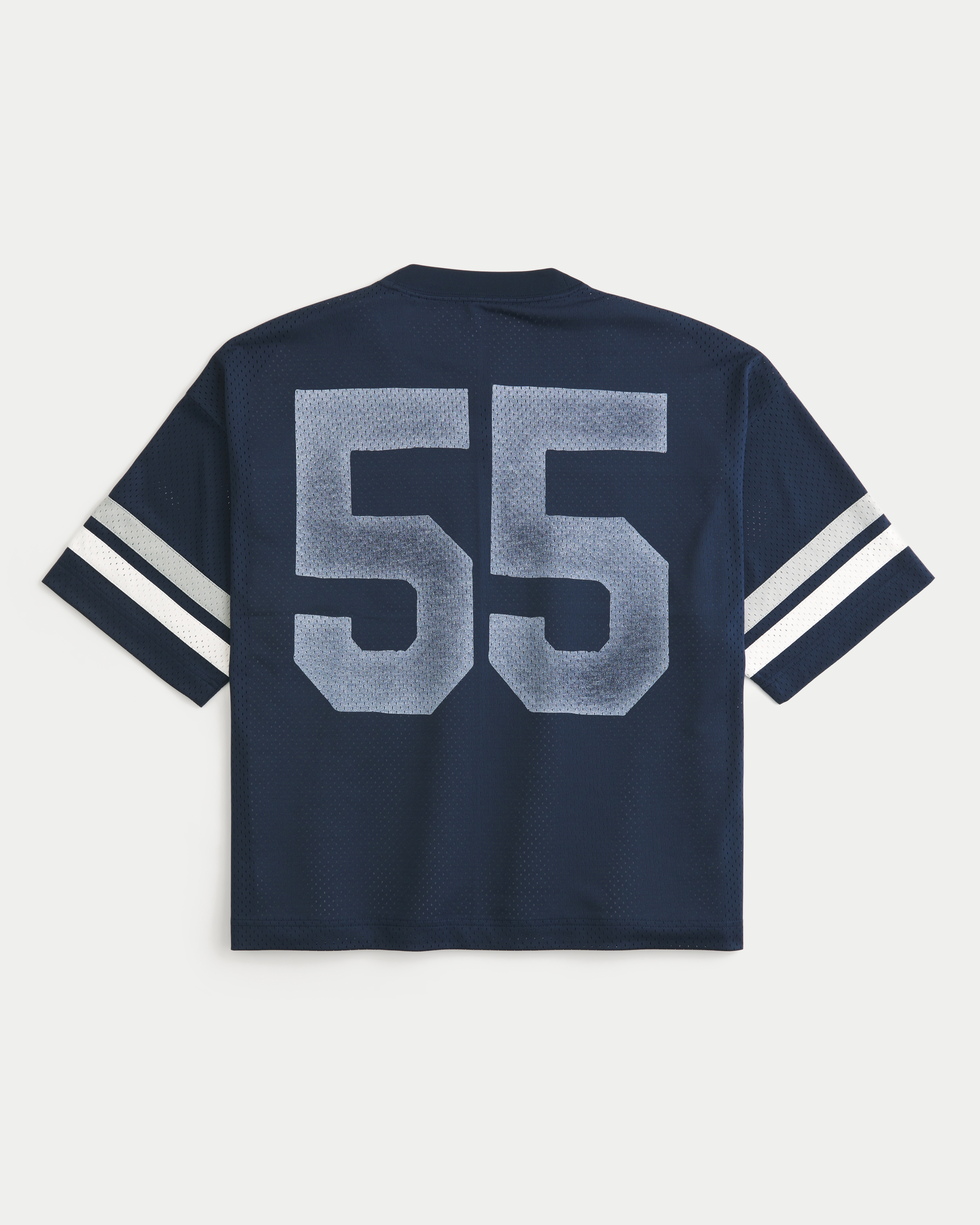 Baggy Crop Penn State University Graphic Football Jersey