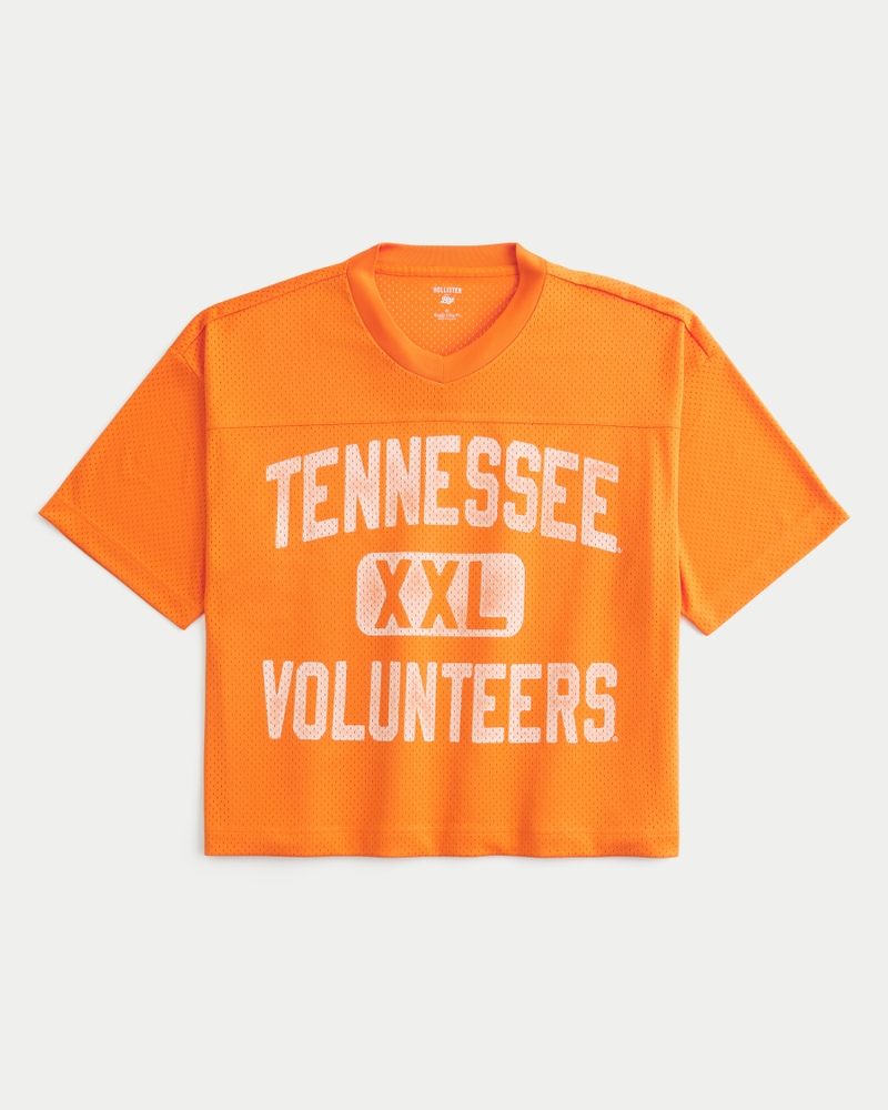 Baggy Crop University of Tennessee Graphic Football Jersey