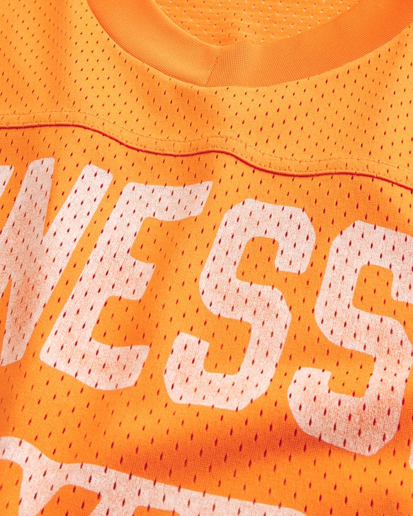 Baggy Crop University of Tennessee Graphic Football Jersey