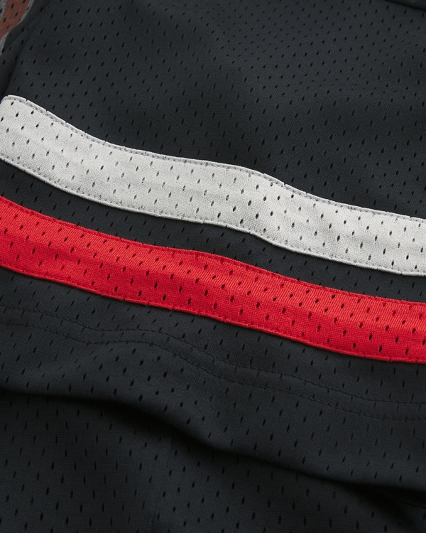 Baggy Crop University of Georgia Graphic Football Jersey, Black view 2