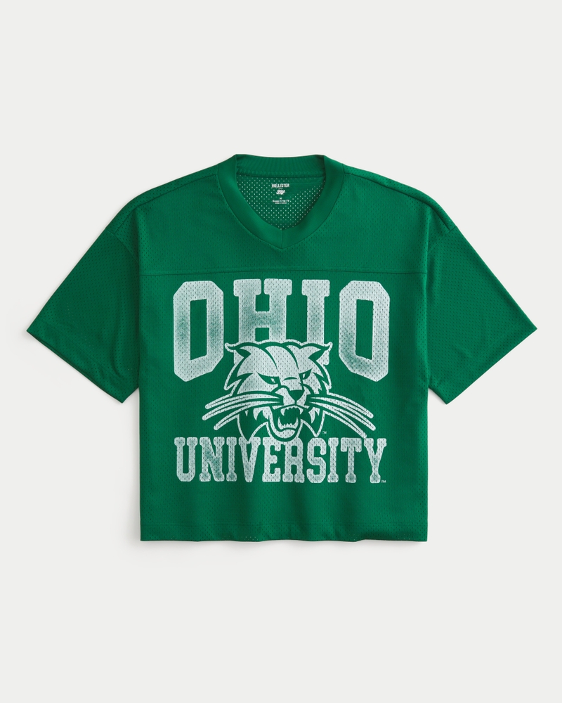 Ohio University Bobcats Graphic Football Jersey