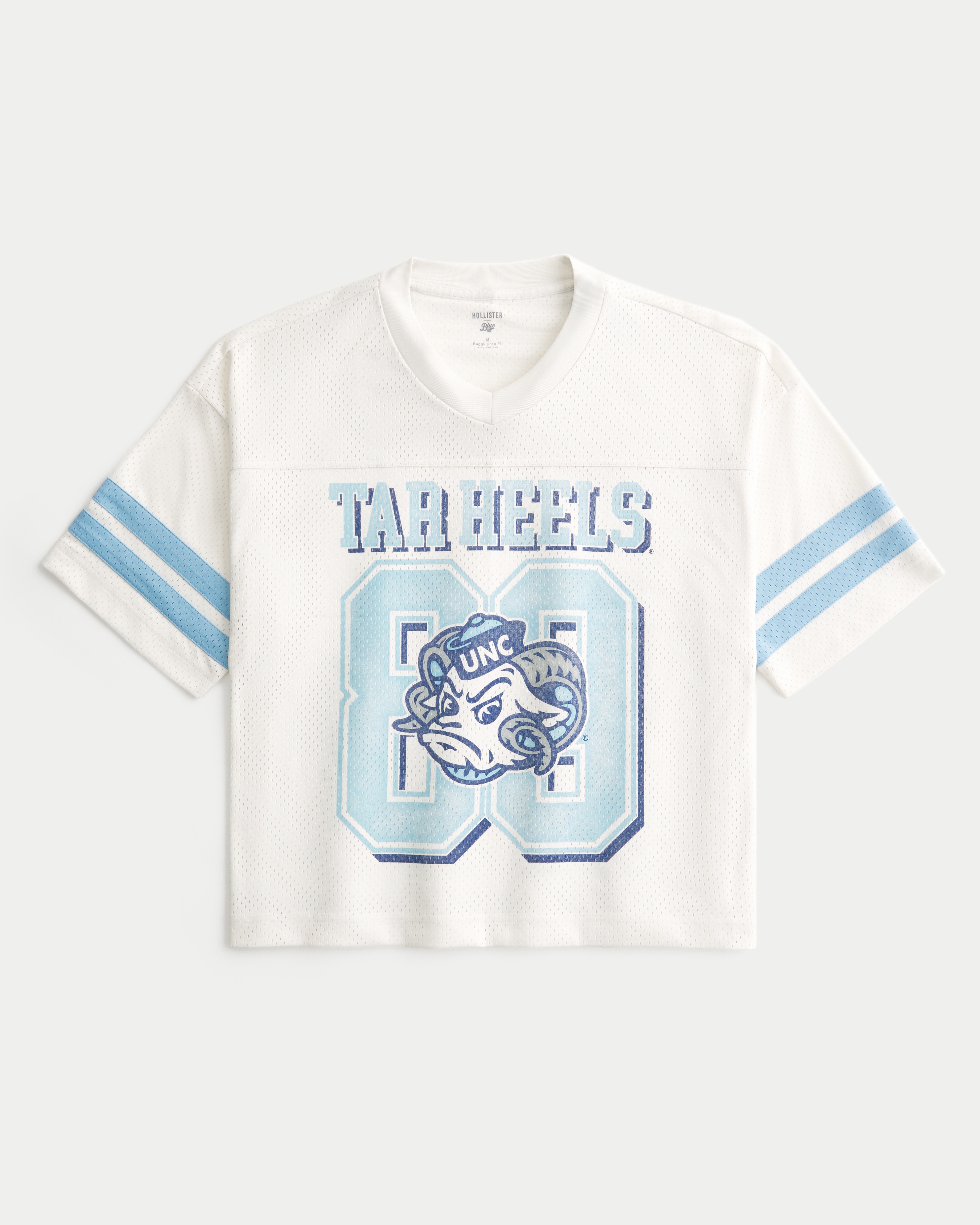 Baggy Crop University of North Carolina Graphic Football Jersey