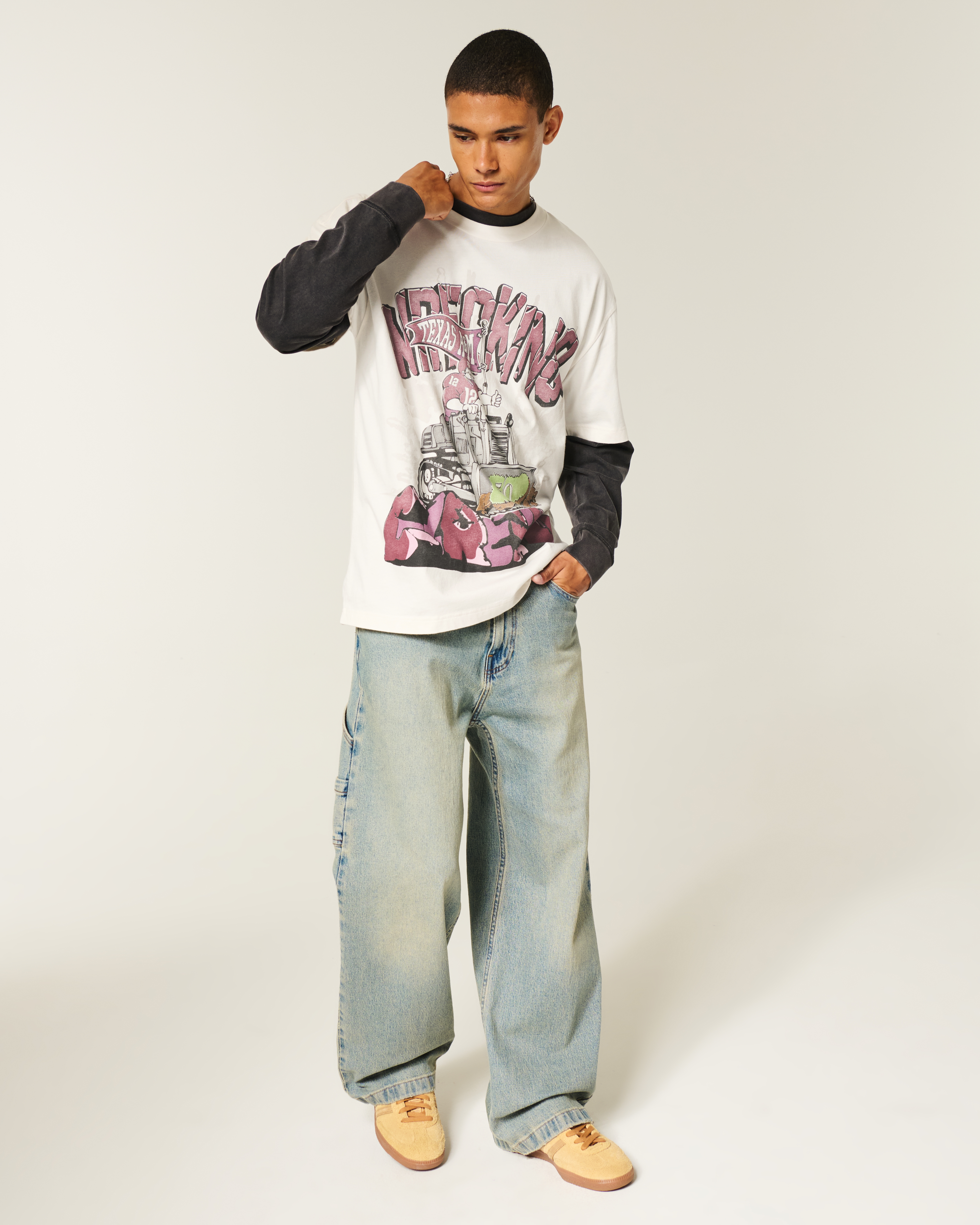 Boxy Texas A&M University Aggies Graphic Tee