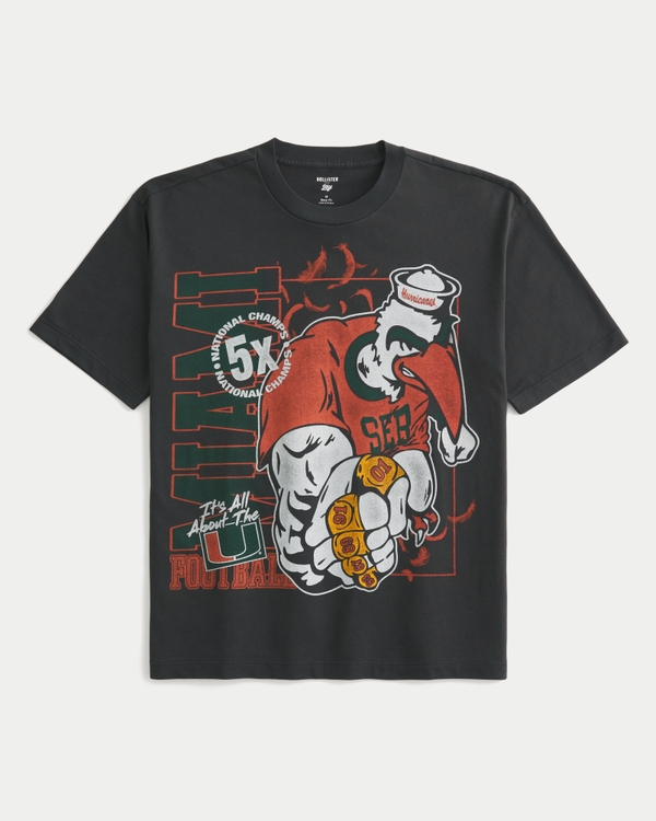Men's Boxy University of Miami Hurricanes Graphic Tee | Men's