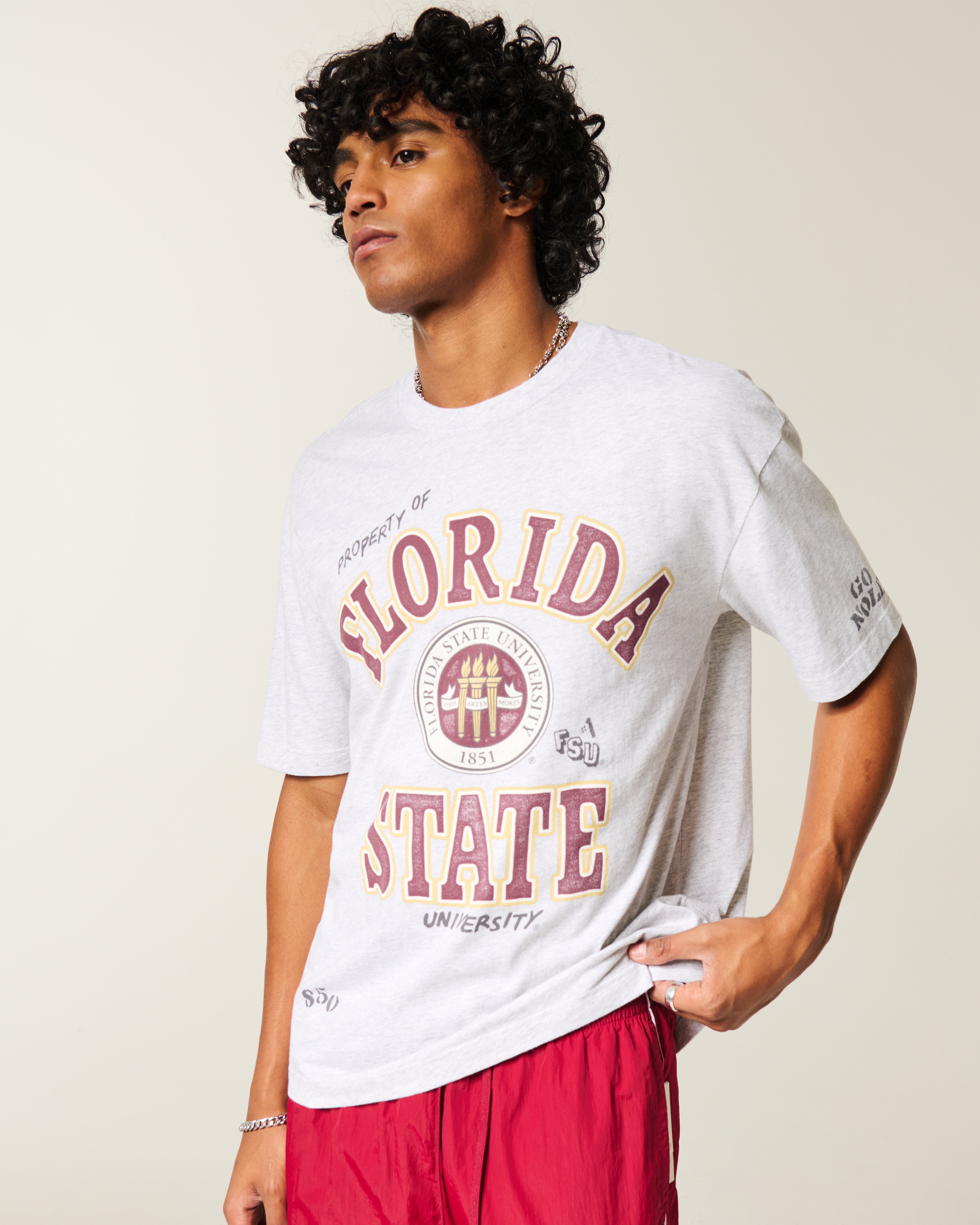 Boxy Florida State University Seminoles Graphic Tee