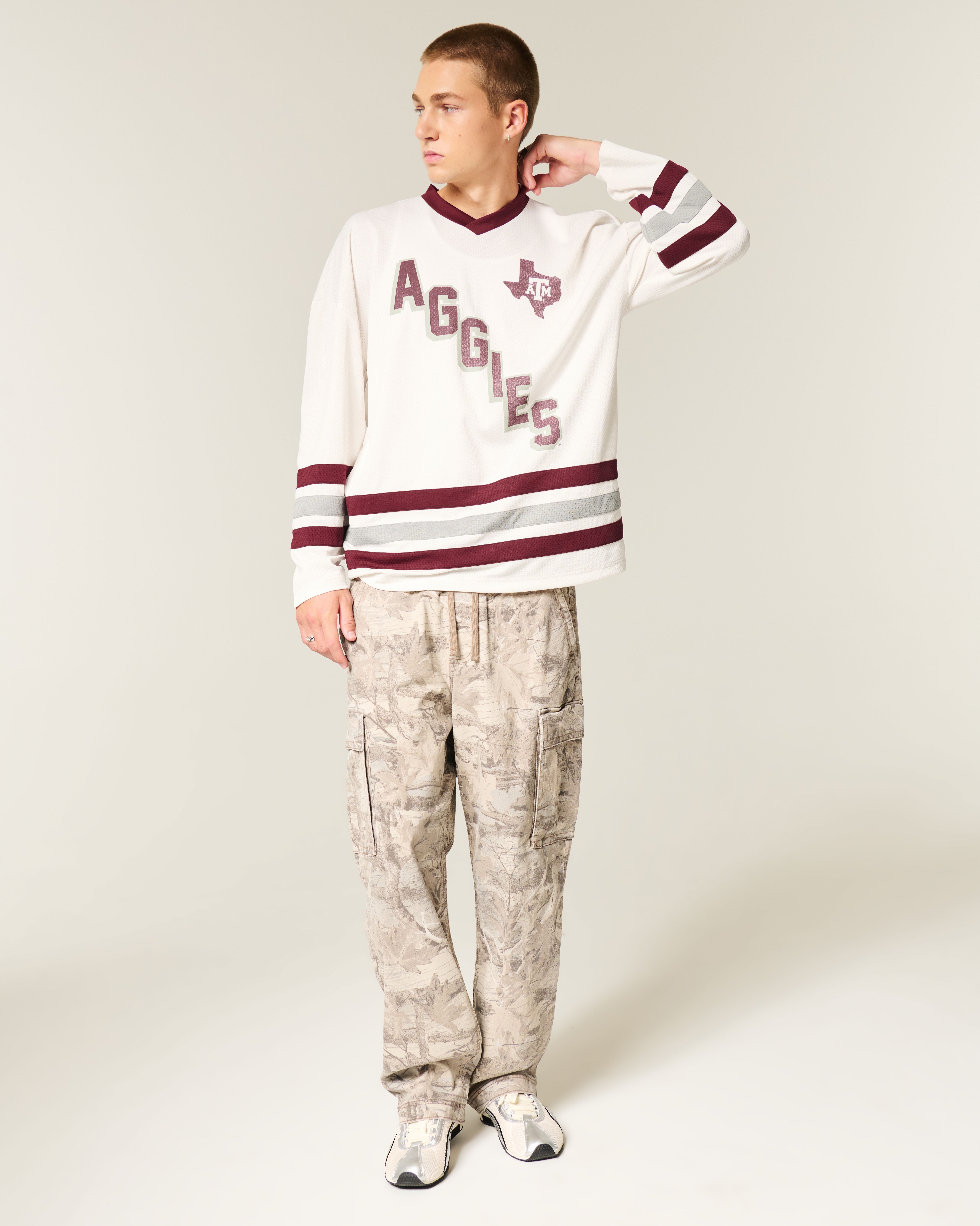 Texas A&M University Aggies Graphic Hockey Jersey