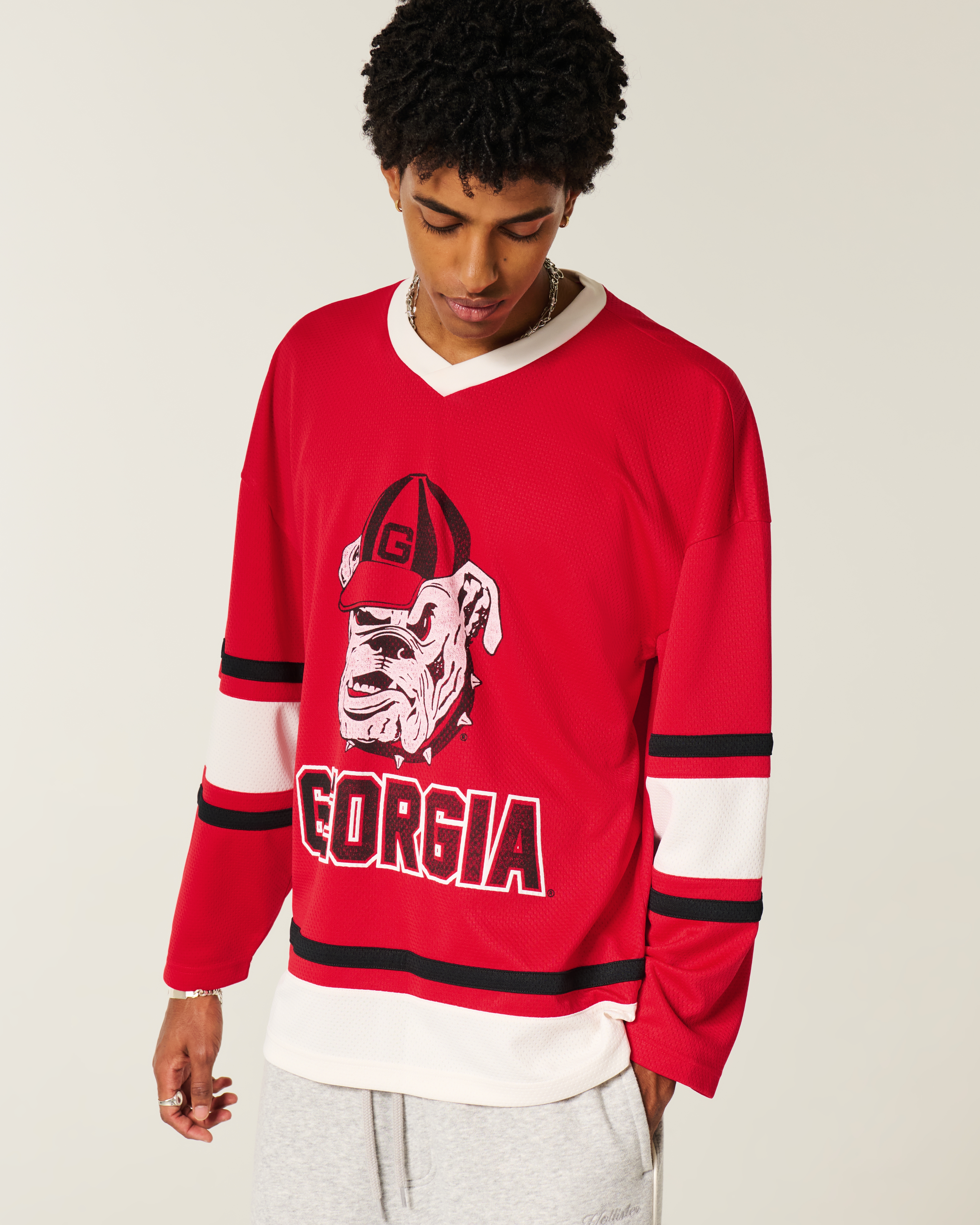 University of Georgia Bulldogs Graphic Hockey Jersey