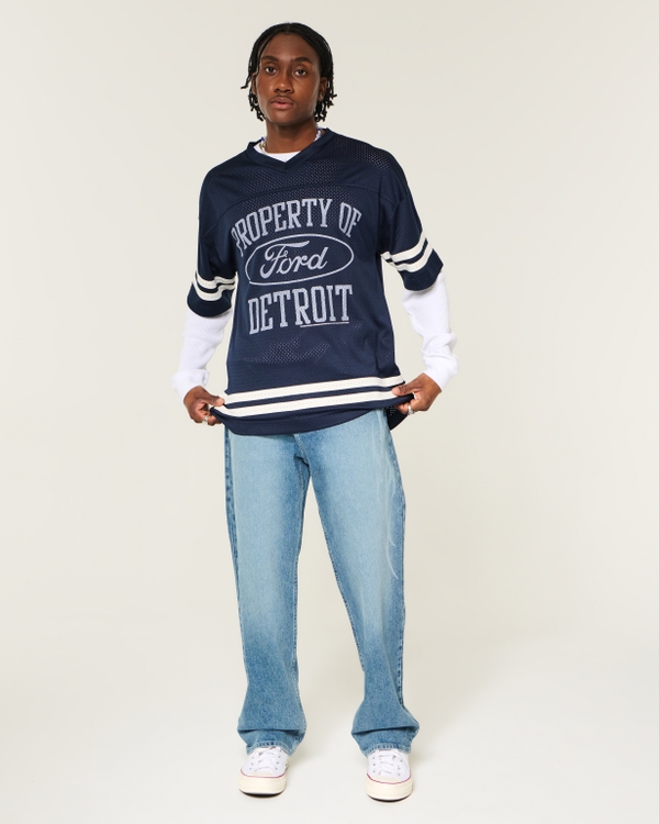 Men's Baggy Ford Graphic Football Jersey | Men's Clearance