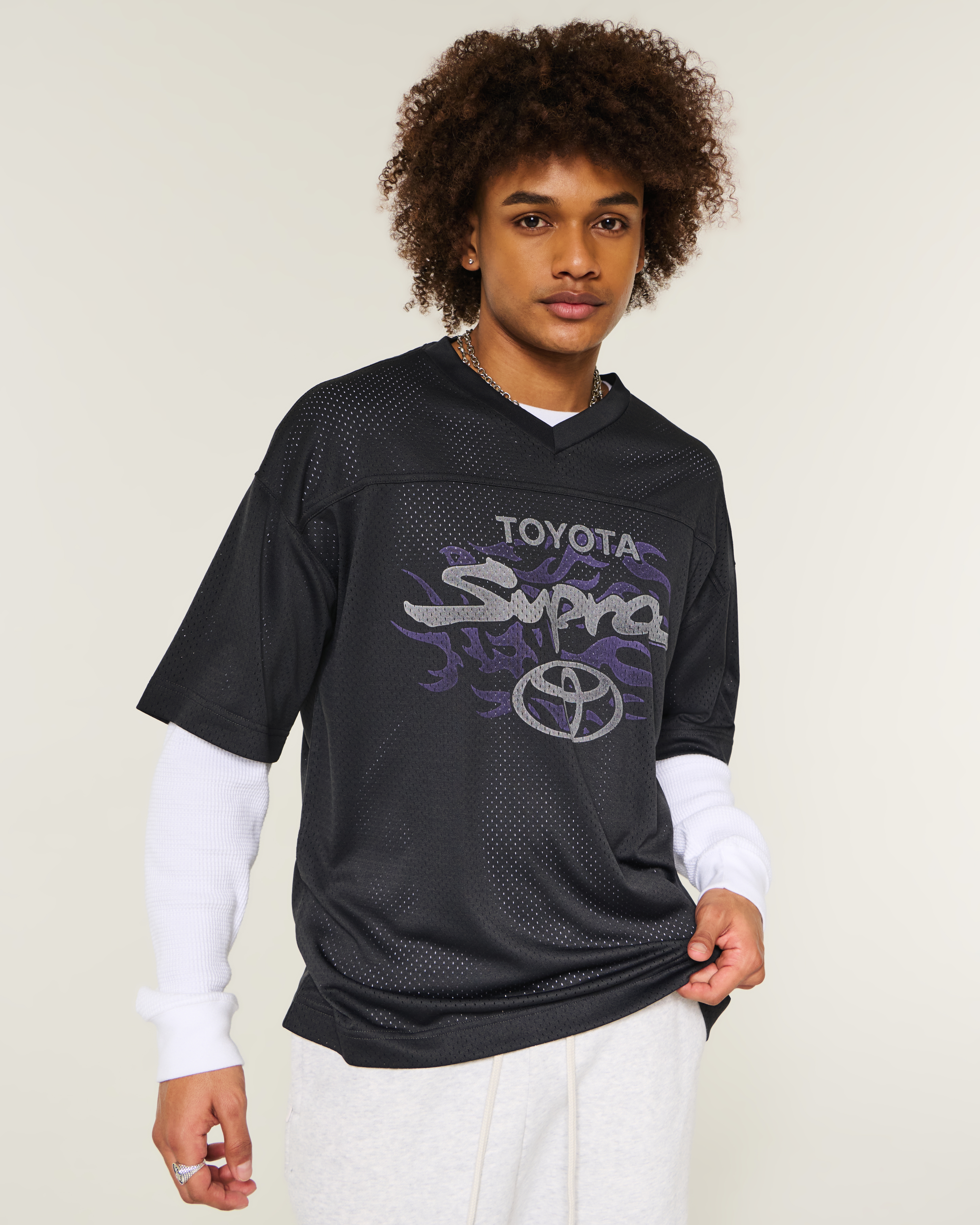 Baggy Toyota Supra Graphic Football Jersey