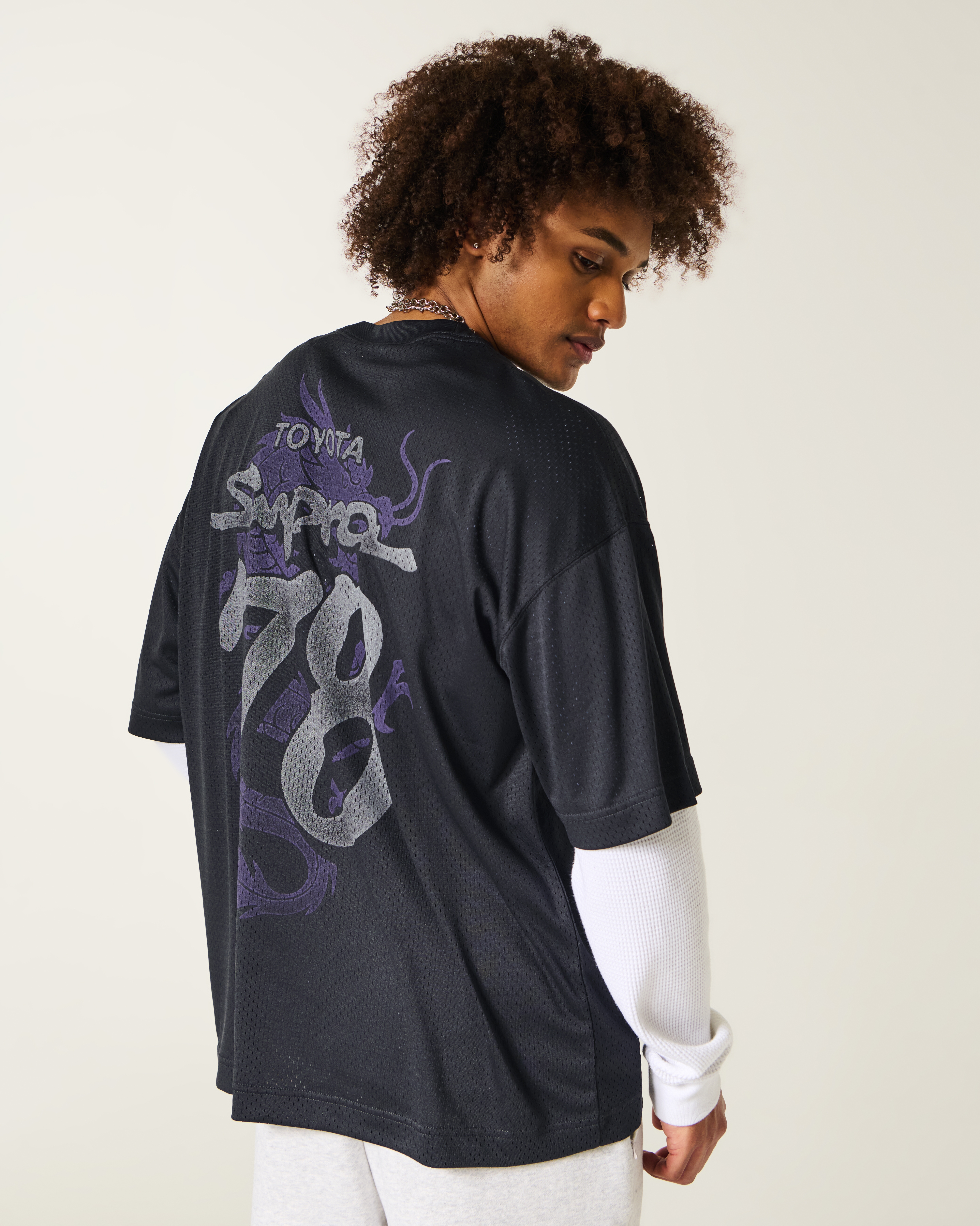 Baggy Toyota Supra Graphic Football Jersey
