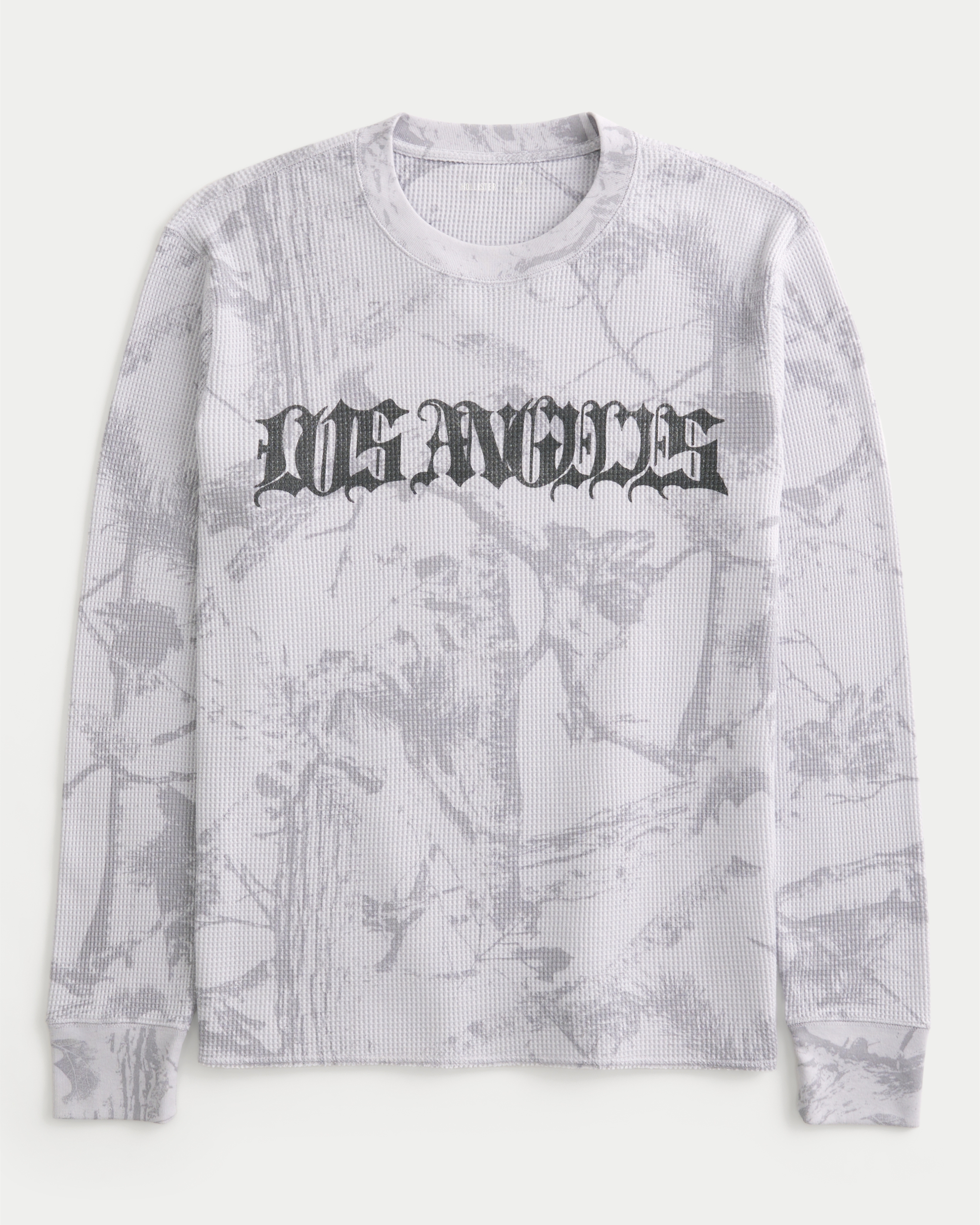 Long-Sleeve Waffle Los Angeles Graphic Tee