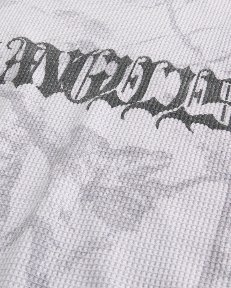 Long-Sleeve Waffle Los Angeles Graphic Tee