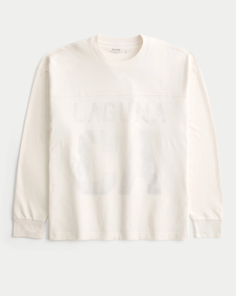 Baggy Heavyweight Long-Sleeve Laguna Graphic Tee