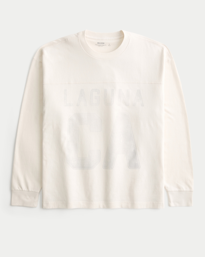 Baggy Heavyweight Long-Sleeve Laguna Graphic Tee