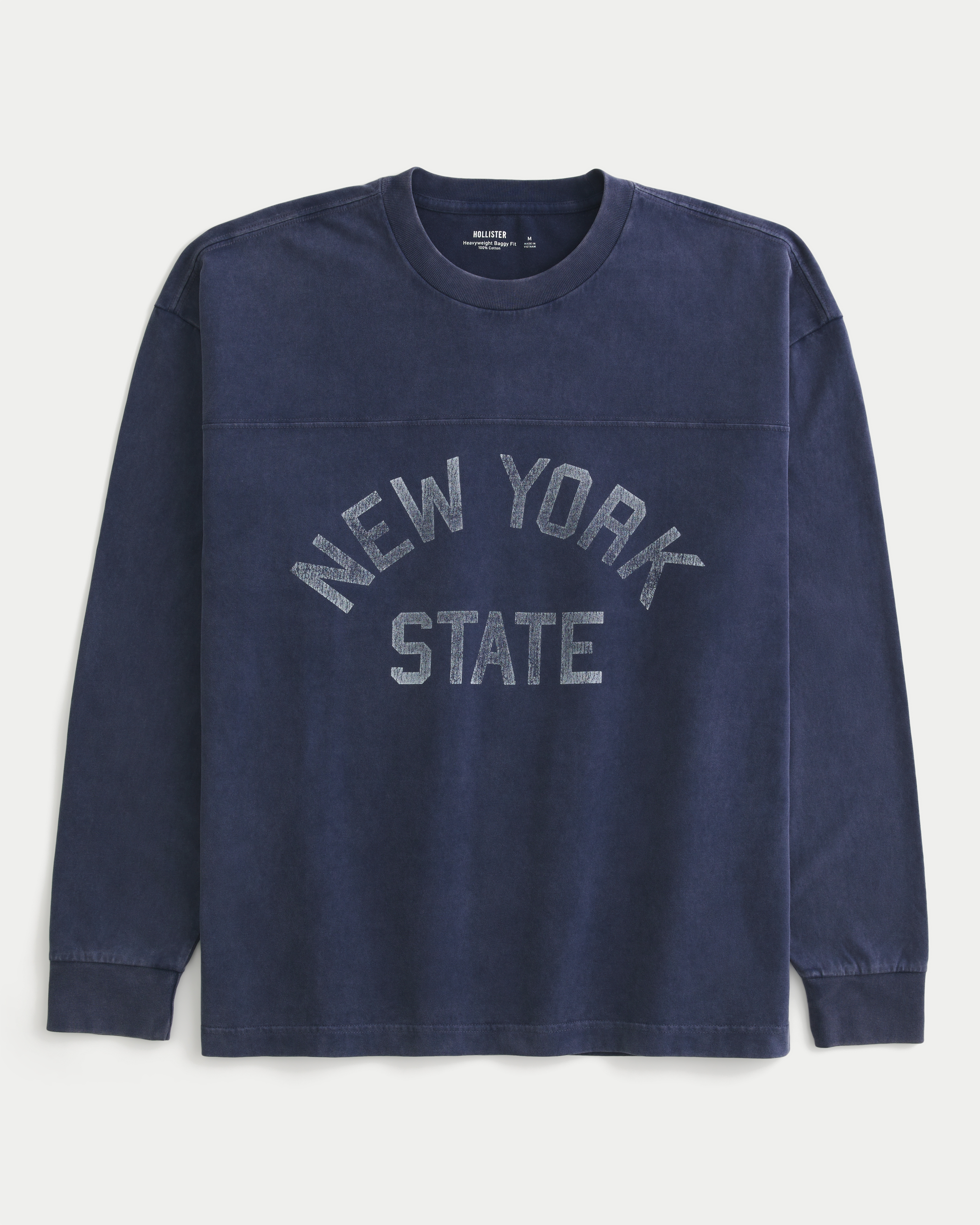 Baggy Heavyweight Long-Sleeve New York Graphic Tee