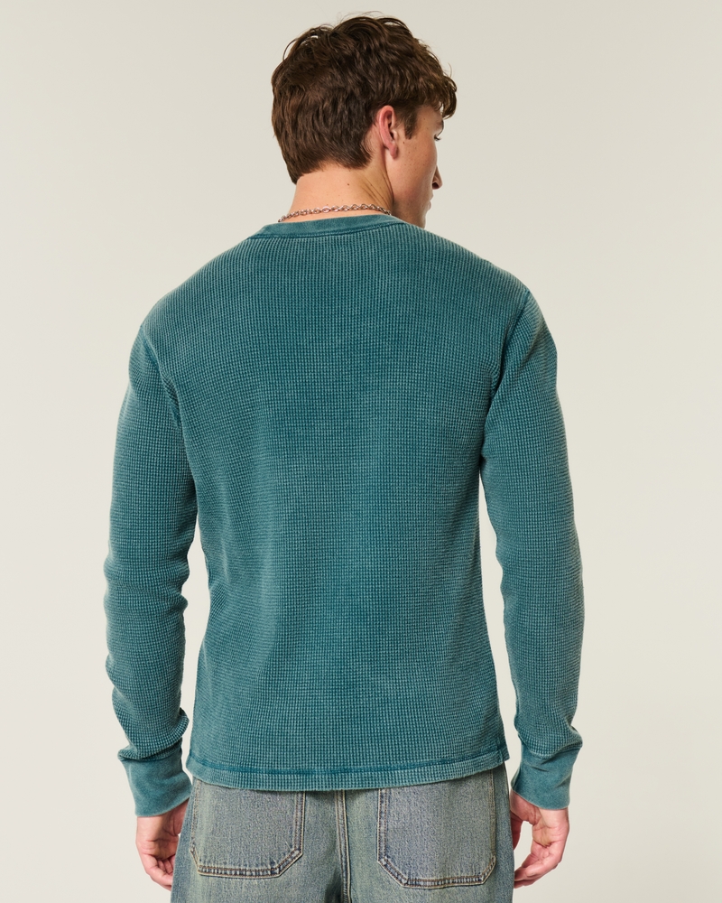 Long-Sleeve Waffle Aspen Graphic Tee