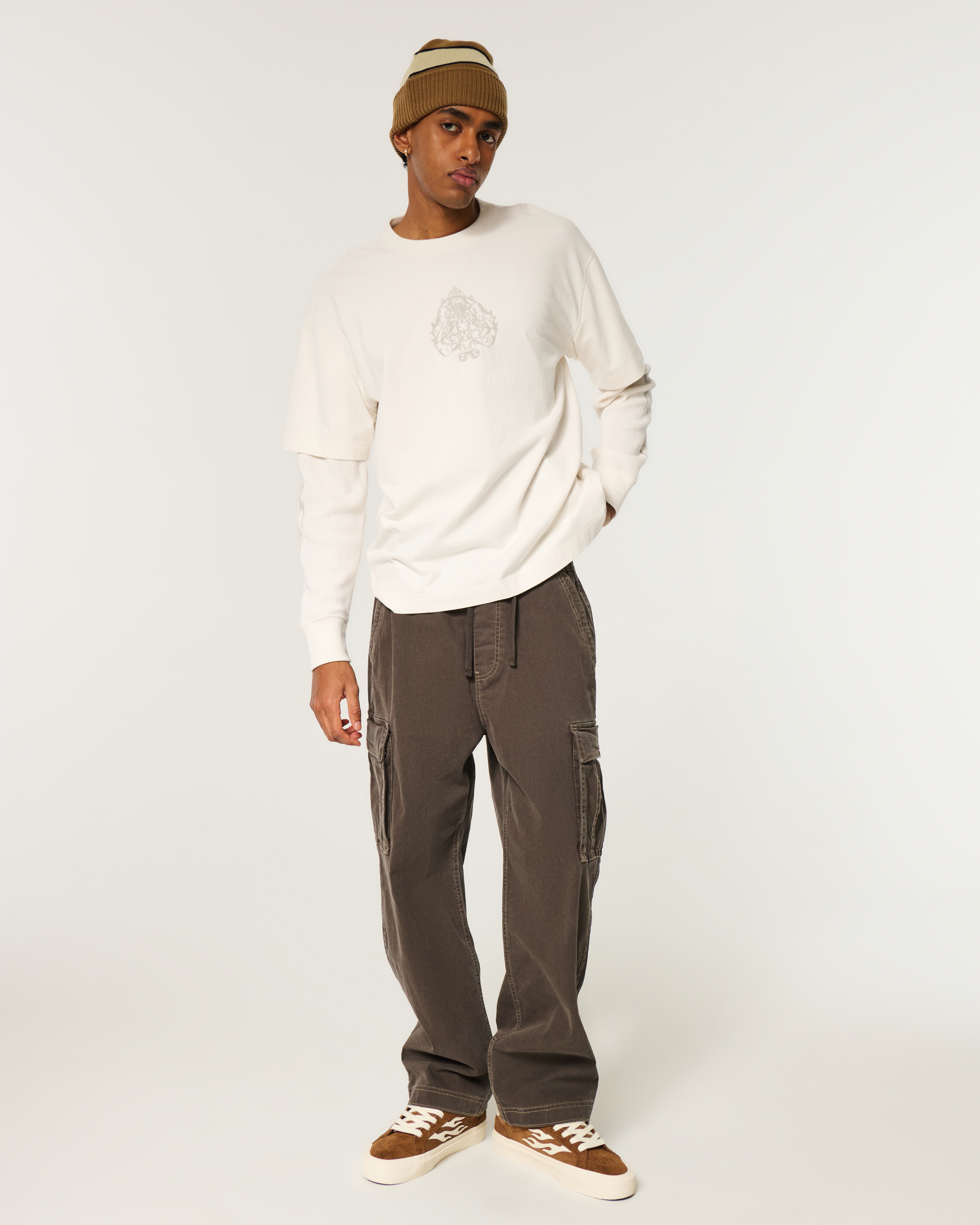 Hollister Layered 2-in-1 Long-Sleeve Graphic Tee | Arden Fair