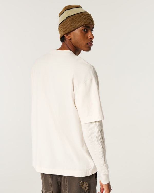 Men's Layered 2-in-1 Long-Sleeve Graphic Tee | Men's Sale