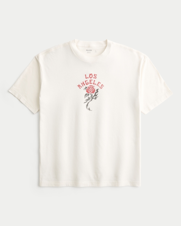 Men's Boxy Los Angeles Graphic Tee | Men's Clearance | HollisterCo.com