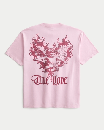 Men's Boxy True Love Graphic Tee | Men's Clearance | HollisterCo.com