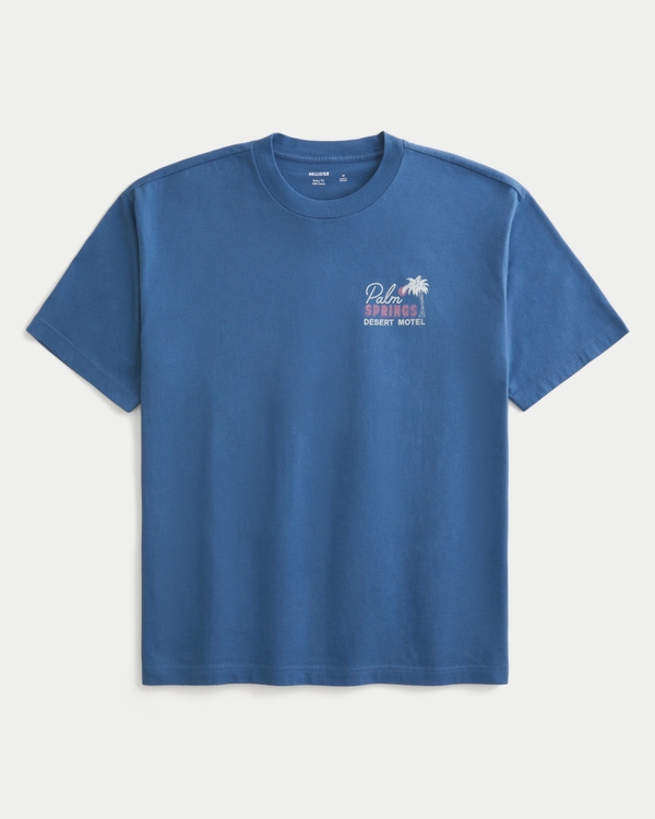 Men's Boxy Palm Springs Graphic Tee | Men's Sale | HollisterCo.com