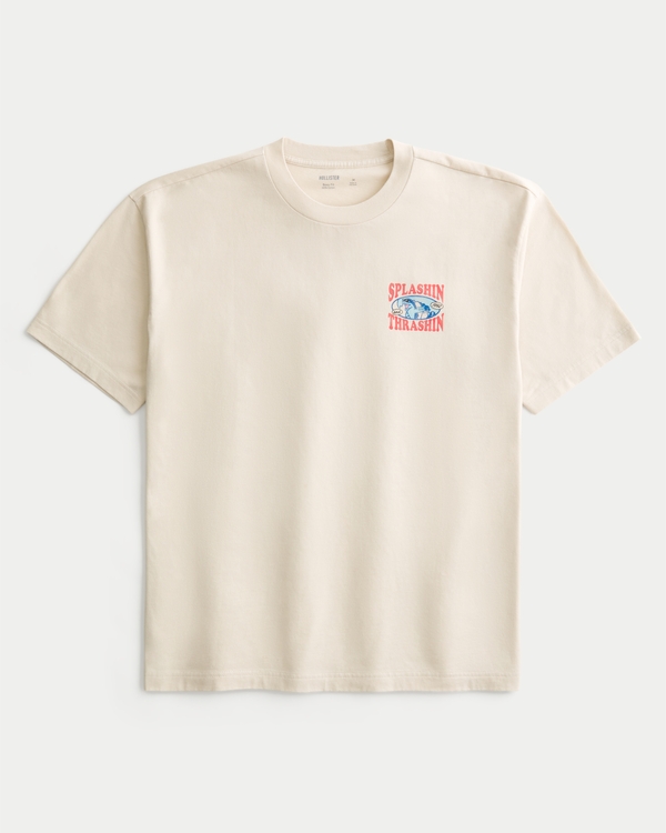 Men's Boxy Splashin Thrashin Graphic Tee | Men's Clearance