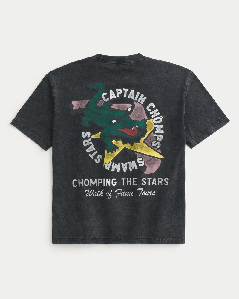 Men's Boxy Captain Chomps Graphic Tee | Men's Tops | HollisterCo.ca
