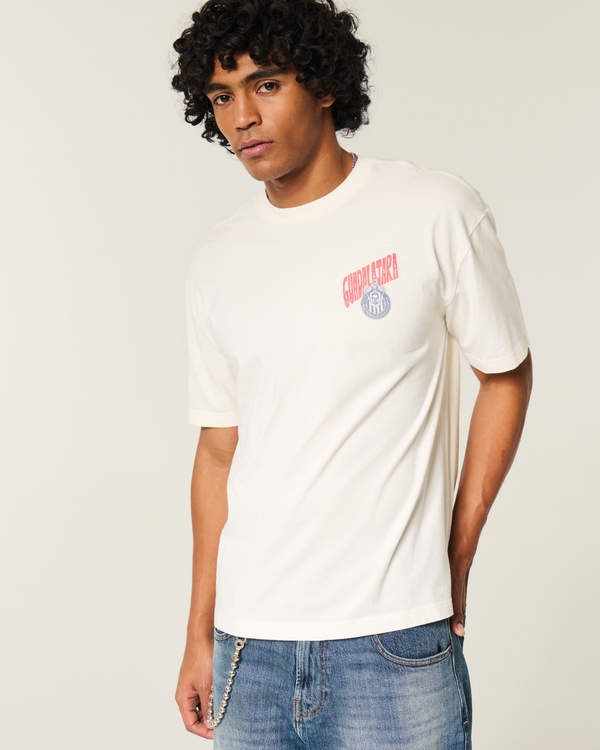 Club Deportivo Guadalajara Graphic Tee, Cream view 1