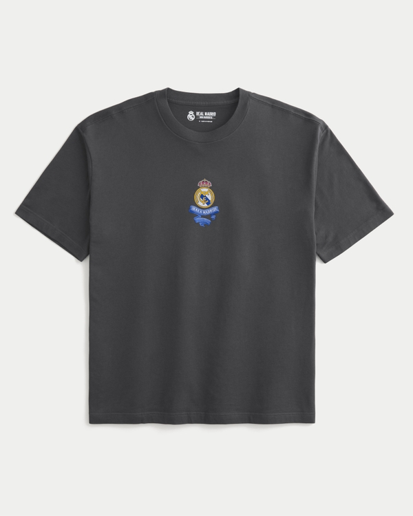 Real Madrid CF Graphic Tee, Faded Black view 2