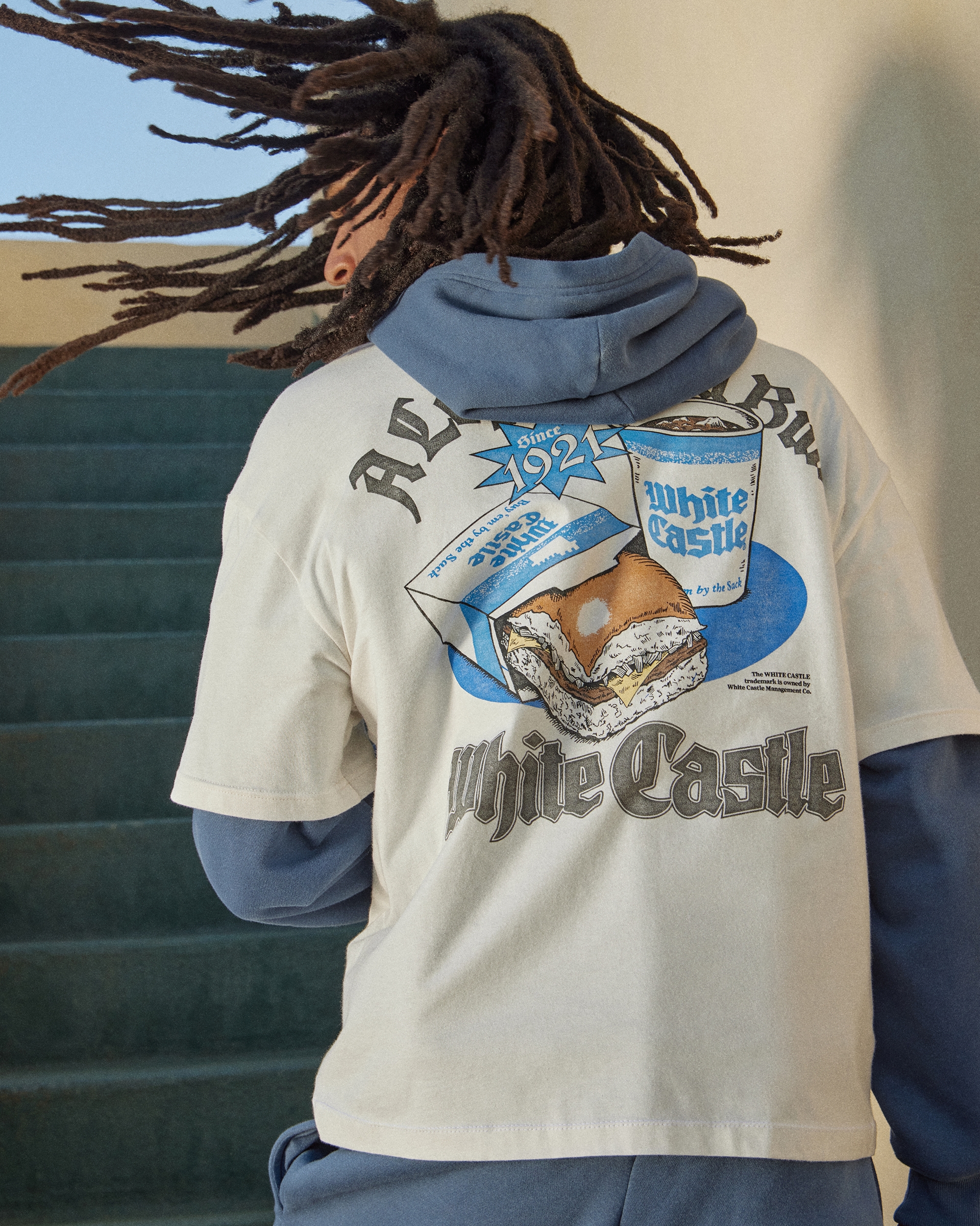 Boxy White Castle Graphic Tee