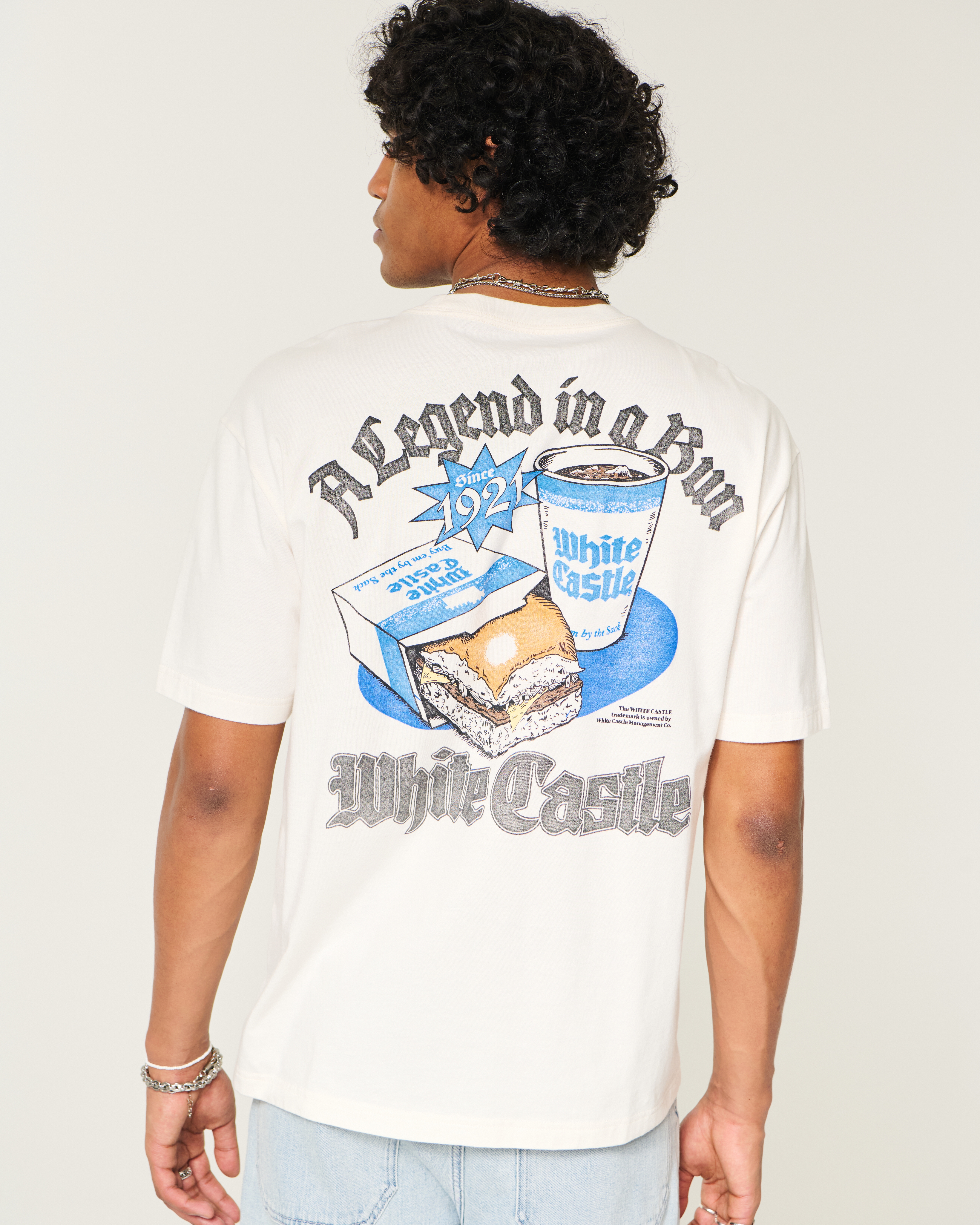 Boxy White Castle Graphic Tee