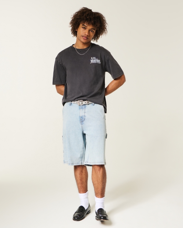 Boxy Lil Wayne Graphic Tee, Black view 2