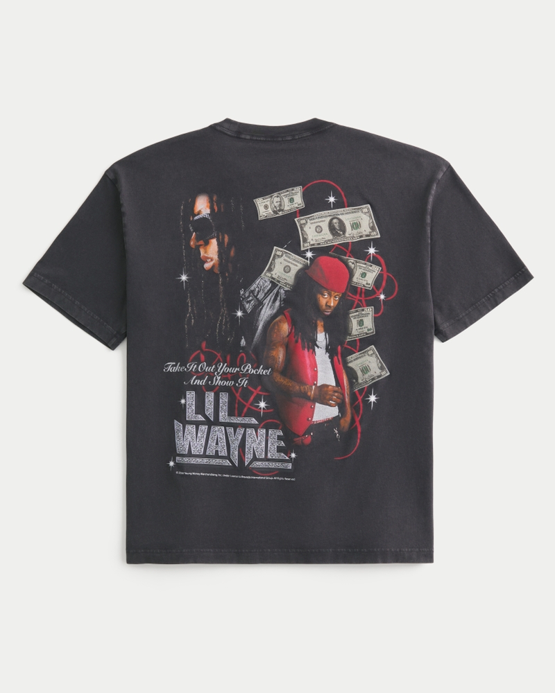 Men's Boxy Lil Wayne Graphic Tee | Men's Clearance | HollisterCo.com