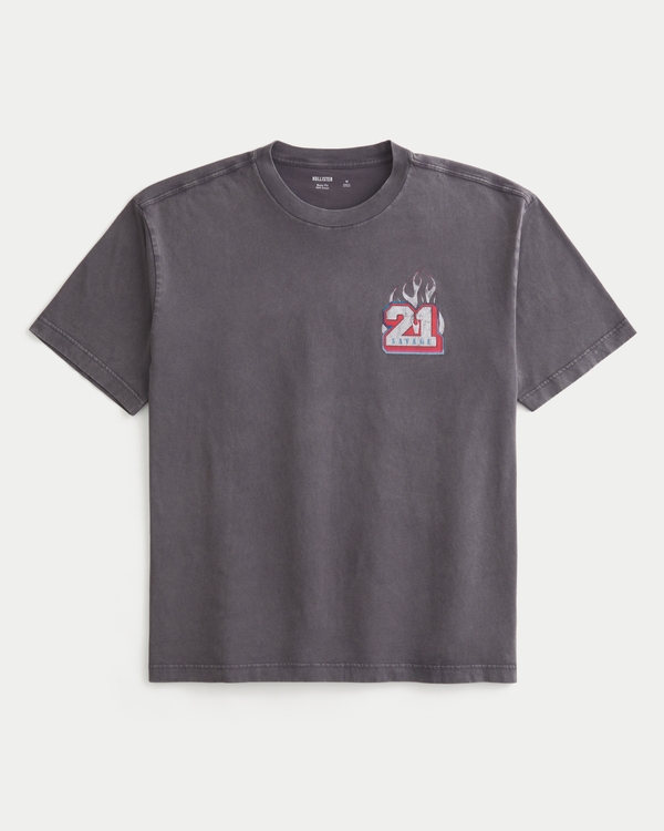 Men's Boxy 21 Savage Graphic Tee | Men's Clearance | HollisterCo.com