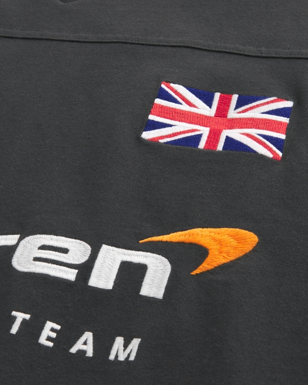 Heavyweight McLaren Graphic Football Jersey, Black view 2