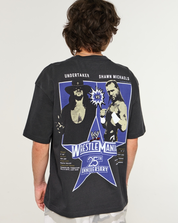 Boxy WWE WrestleMania Graphic Tee, Black view 2