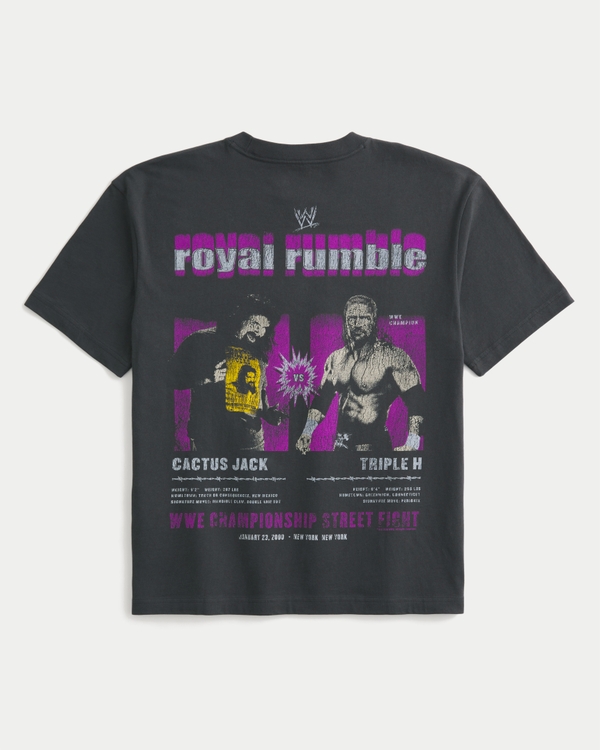 Boxy WWE Royal Rumble Graphic Tee, Faded Black view 1