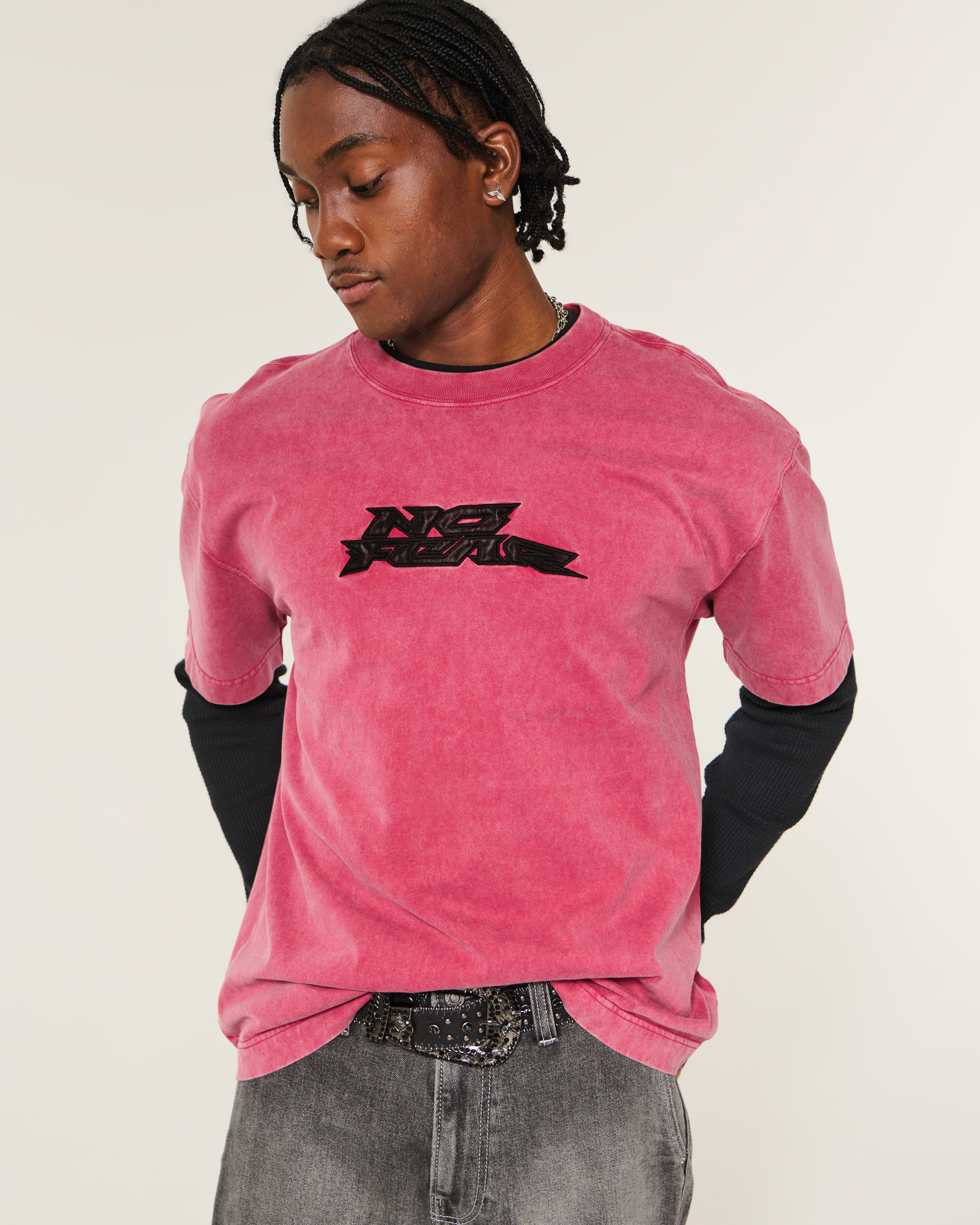 Boxy Heavyweight No Fear Graphic Tee