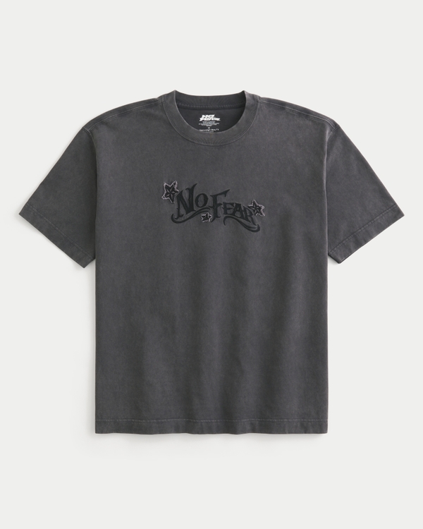 Men's Boxy Heavyweight No Fear Graphic Tee | Men's Clearance
