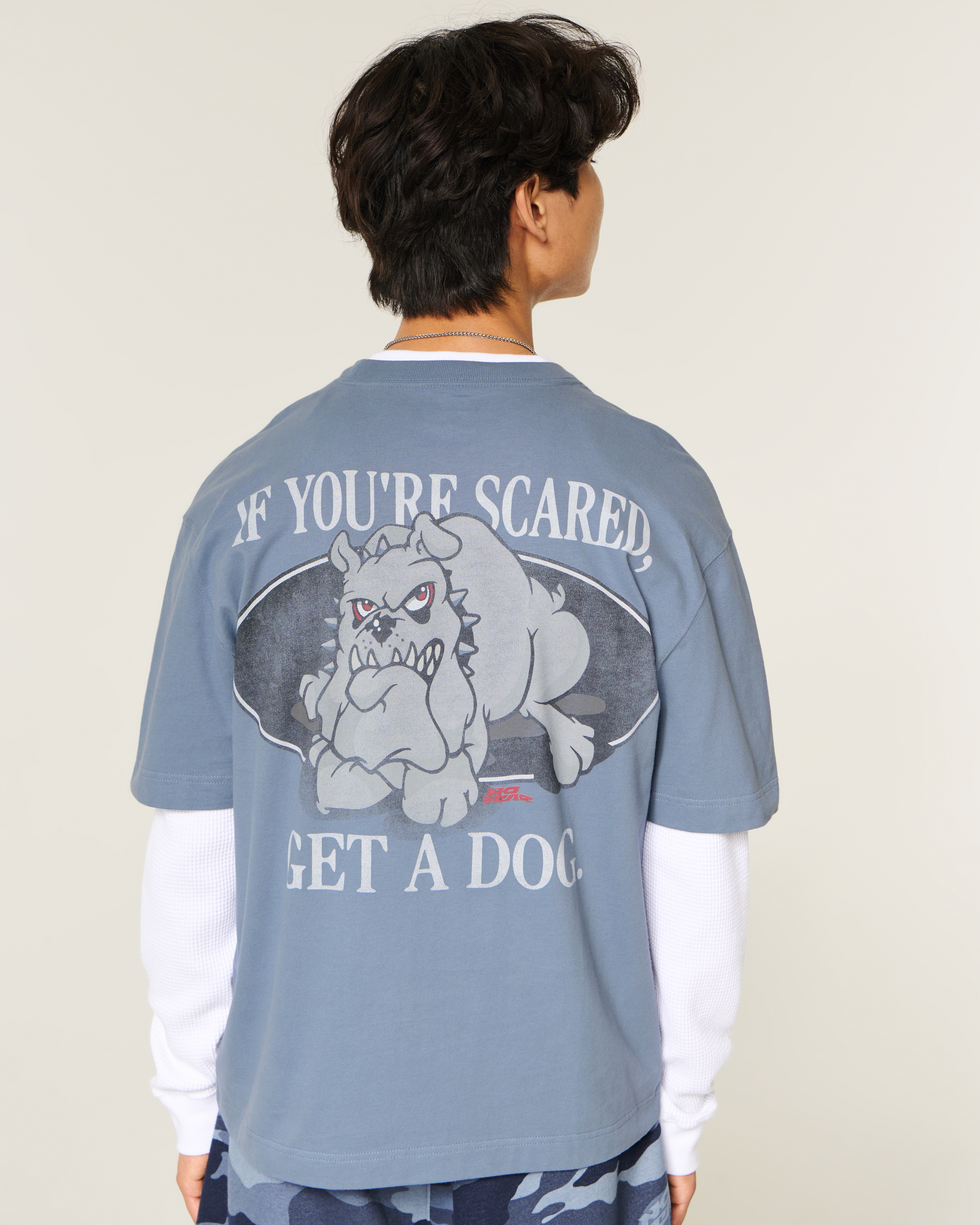 Boxy Heavyweight No Fear Graphic Tee