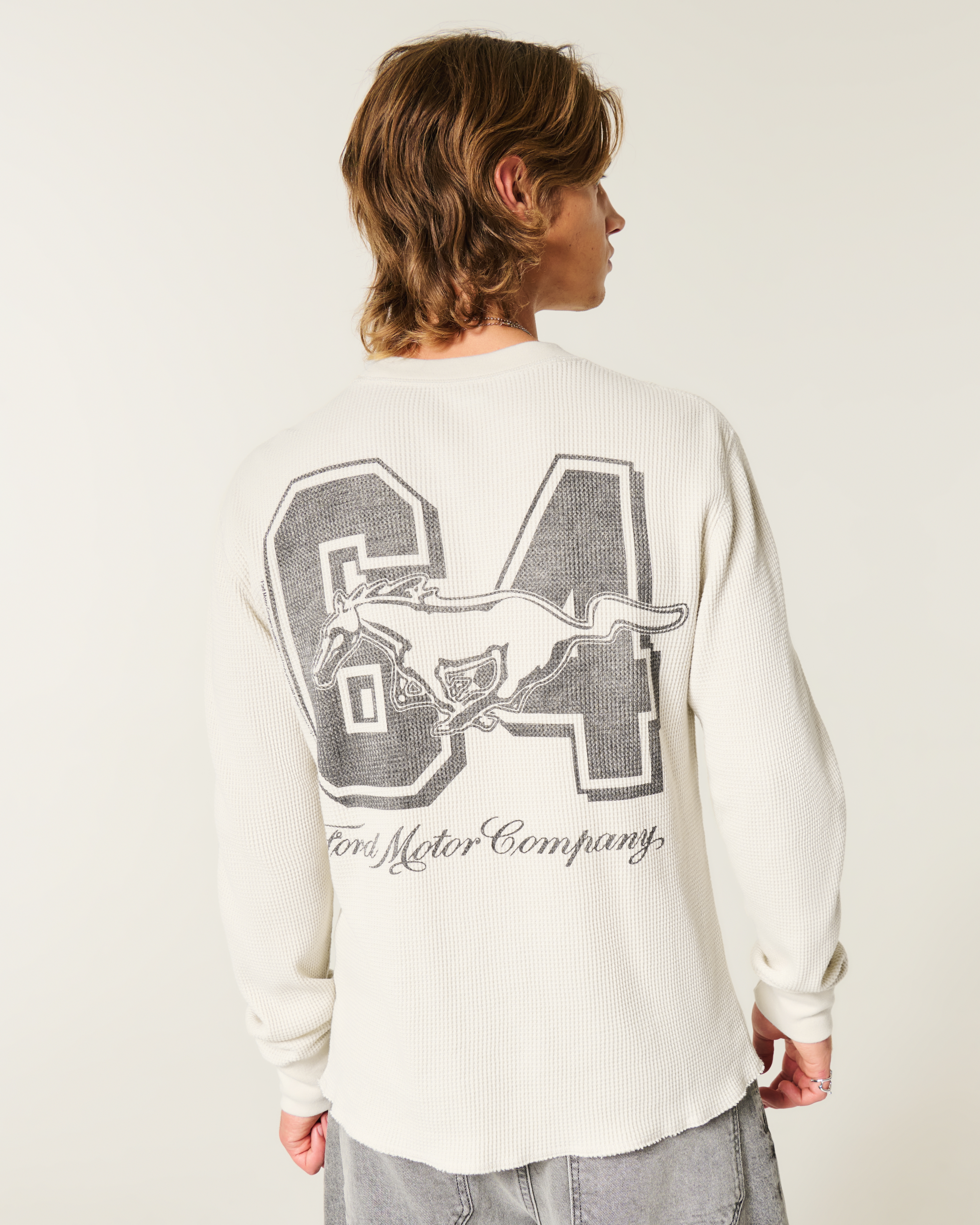 Thermal Long-Sleeve Ford Mustang Graphic Tee