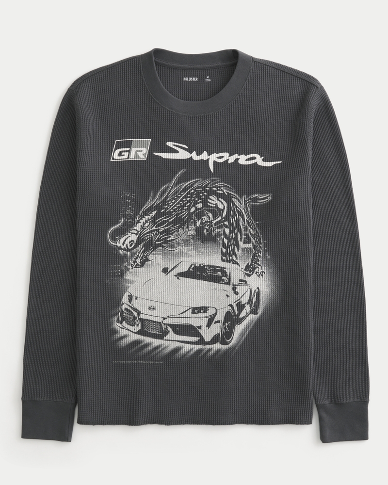 Men's Thermal Long-Sleeve Toyota Supra Graphic Tee | Men's