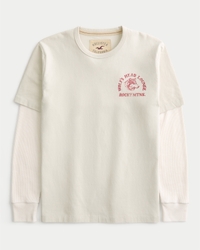 トップス jentlouis Layer Panel Longsleeve Tee S KIC_323-6148-00867-100_prod2?